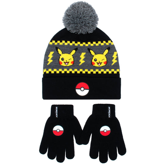 Pikachu Hat & Gloves Set