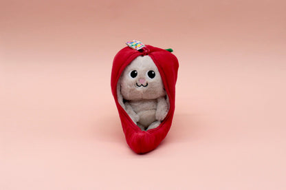 Peluche réversible Spicet le chat/piment – Flipetz – vue 10