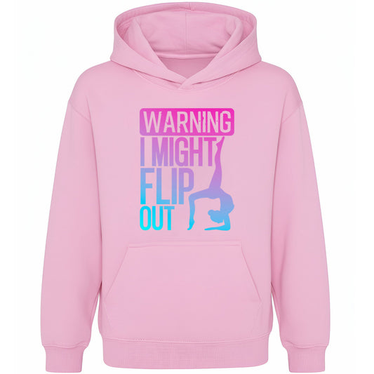 Sweat à capuche gymnastique – Fringoo Gymnastic for Cotton Rich Soft Hooded – Gymnastic Flip out- rose