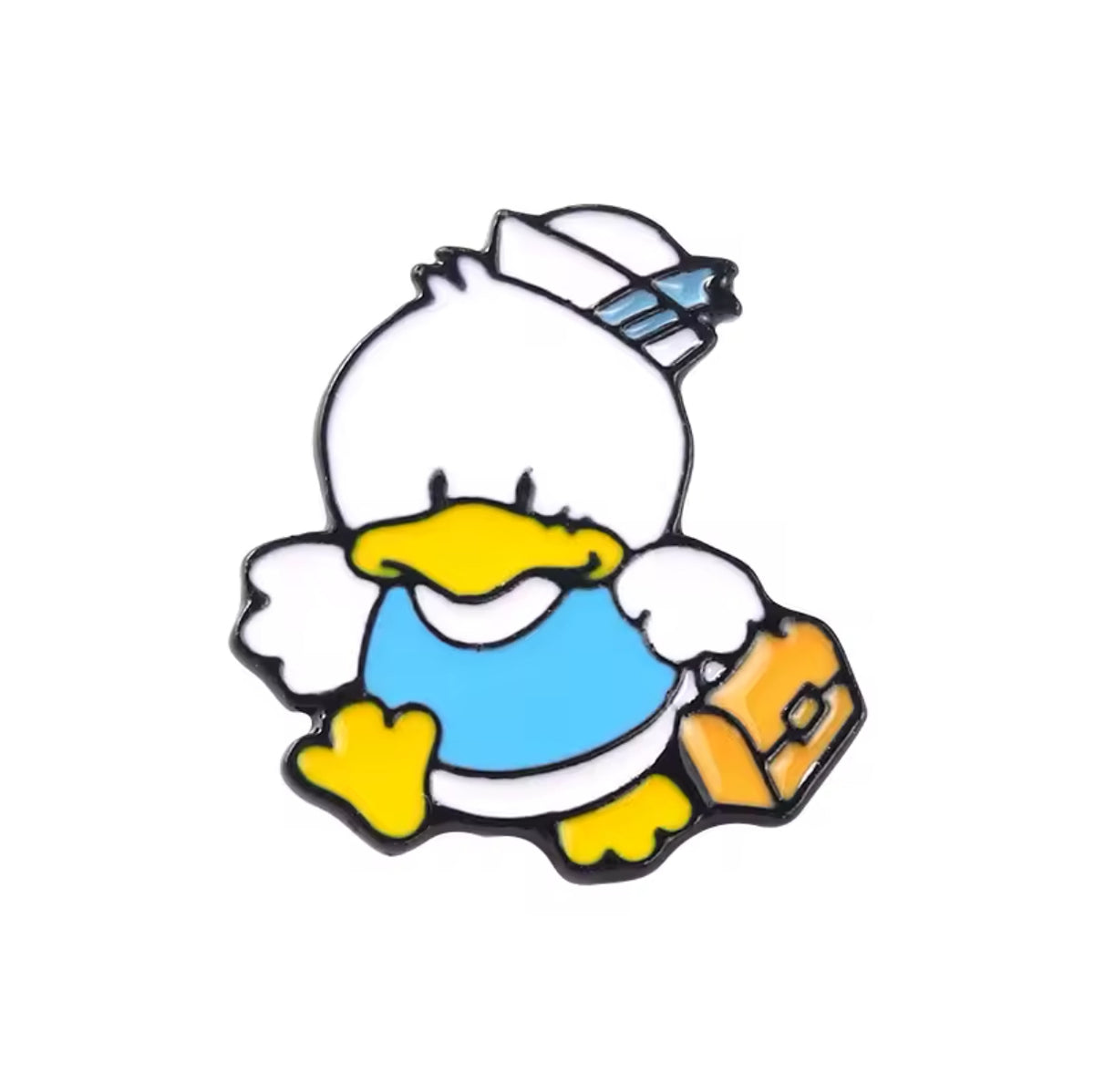 Pin de colegial de pato blanco