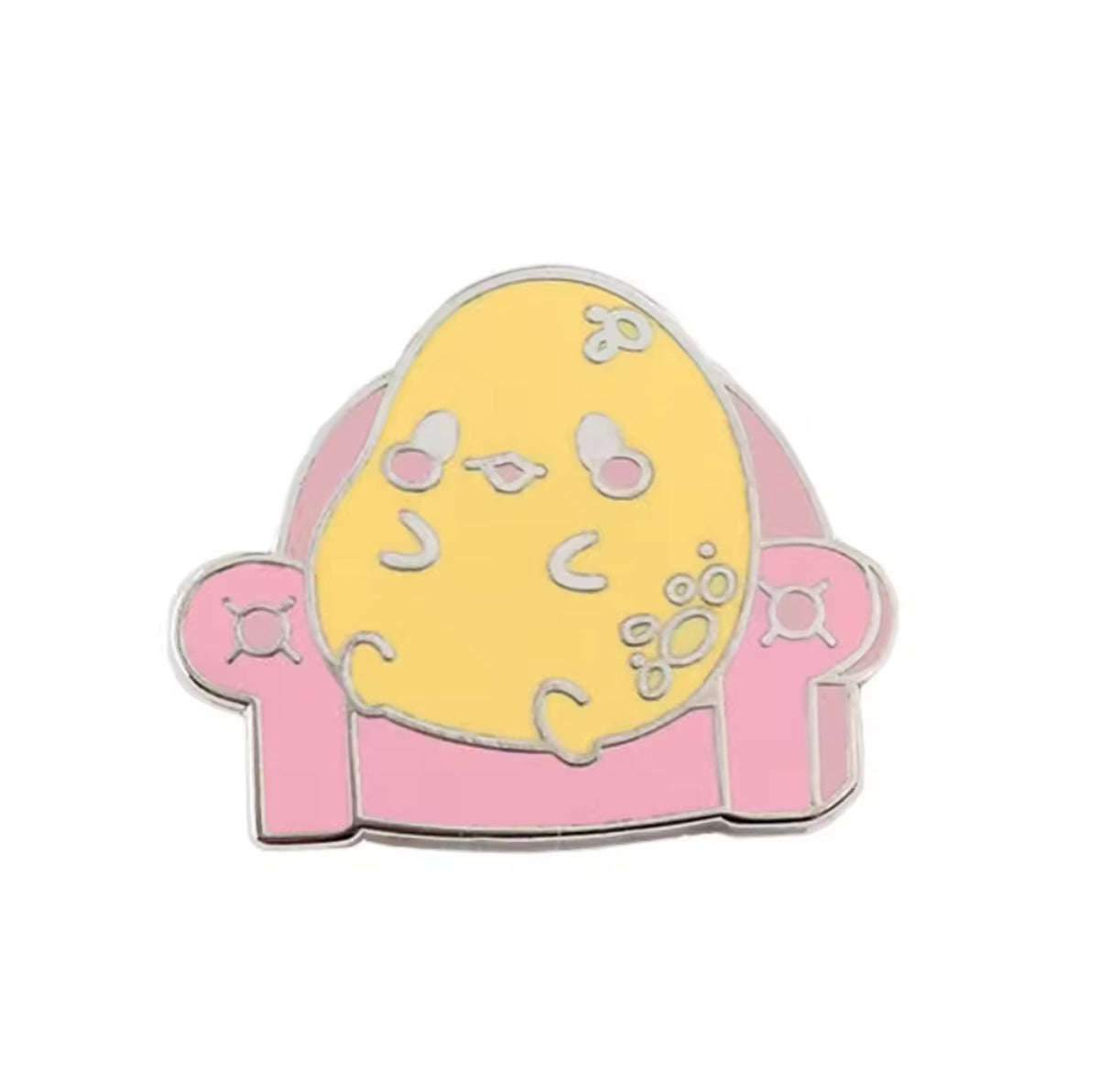 Pin's Canard Jaune dans son Fauteuil