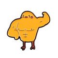Muscular Yellow Duck Pin