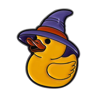 Photo produit - Pin’s Canard Jaune Sorcier