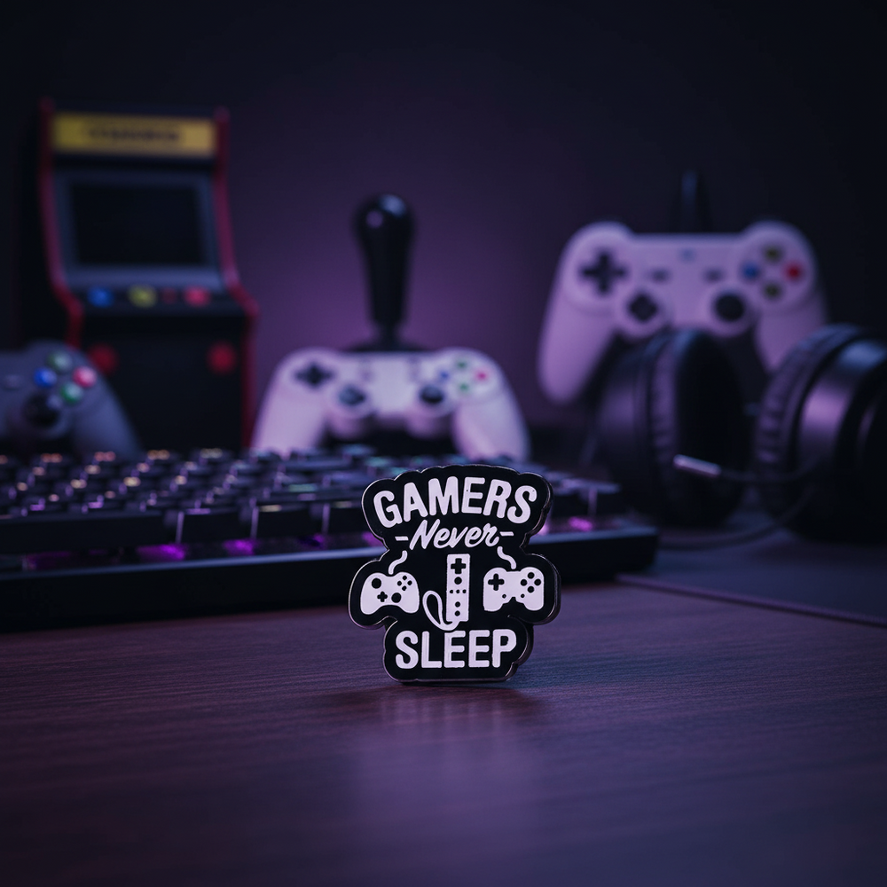 Spilla Gamer Never Sleeps