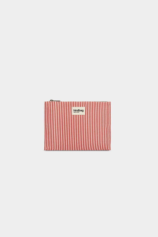 Pochette Ema Rayures rouge