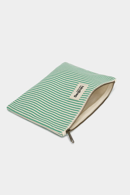 Pochette Ema Rayures vert