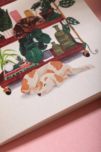 Life with Pets & Plants - Pocket Notebook A6 DUO