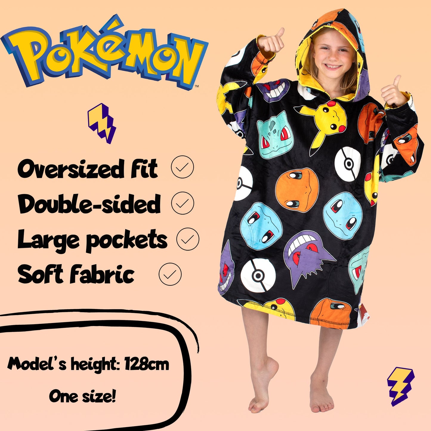 Pokémon Oversized Hoodie Blanket
