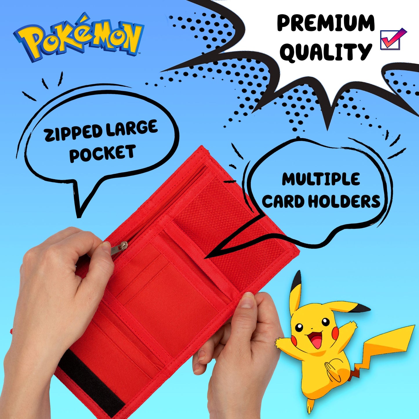 Personalized Pokémon Wallet - Red