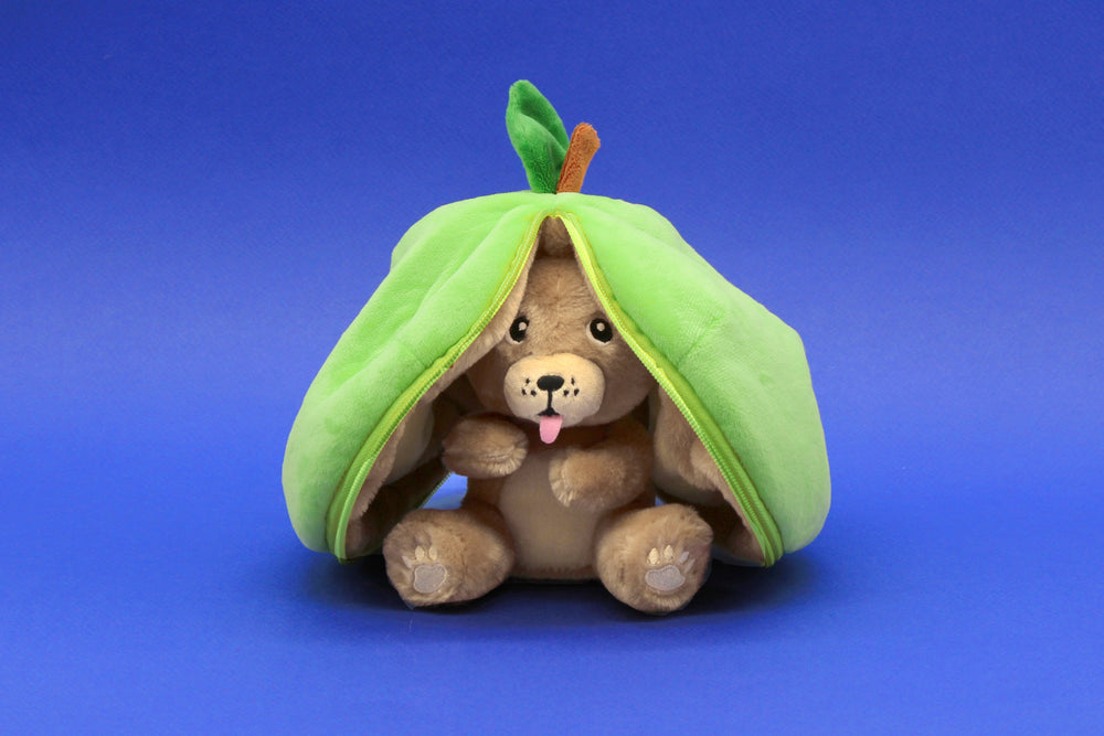 Peluche réversible Crocket le chien/pomme – Flipetz