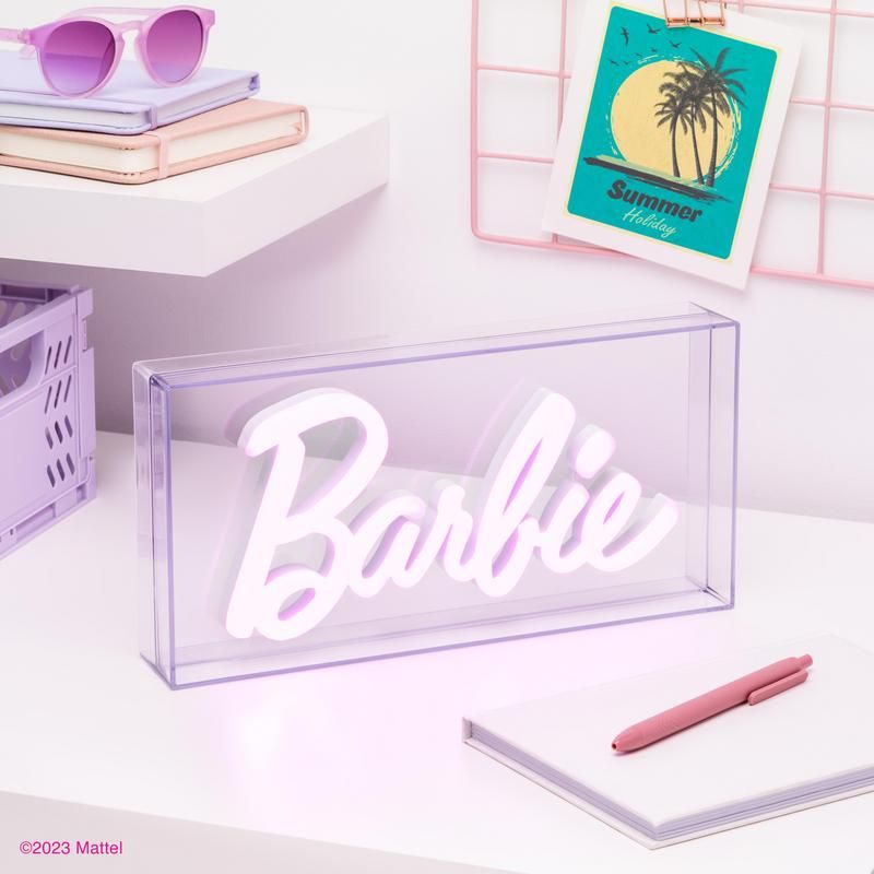 Candeeiro néon LED Barbie - Logótipo