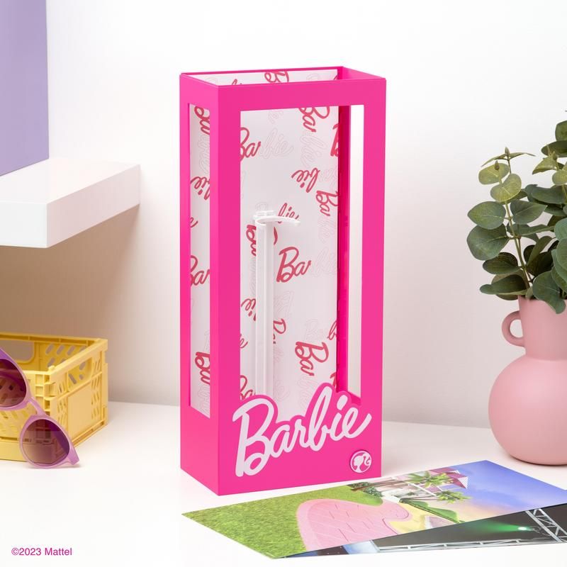Caja de presentación de Barbie con lámpara