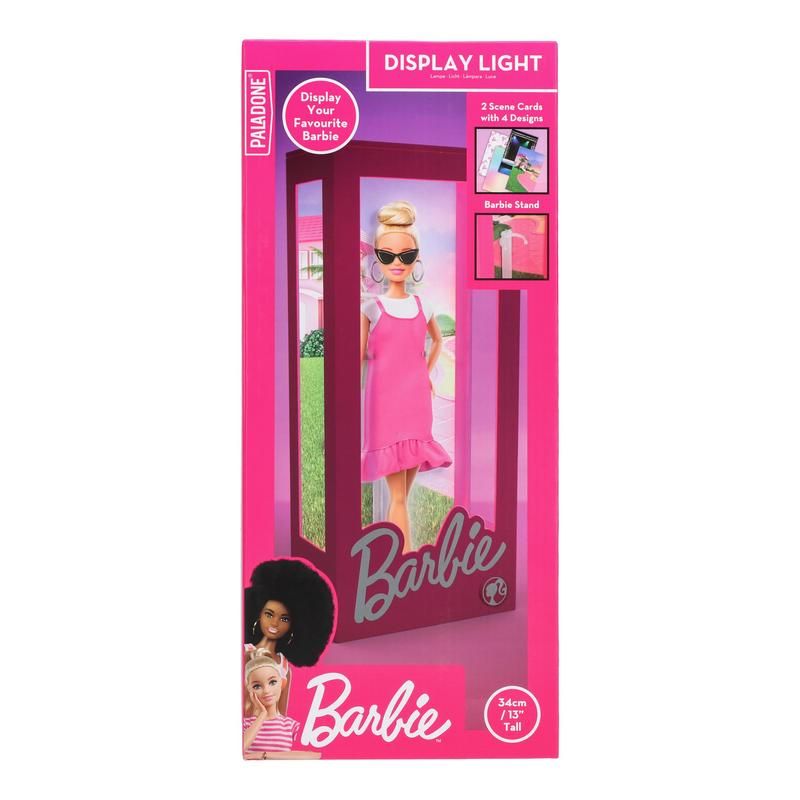 Caja de presentación de Barbie con lámpara