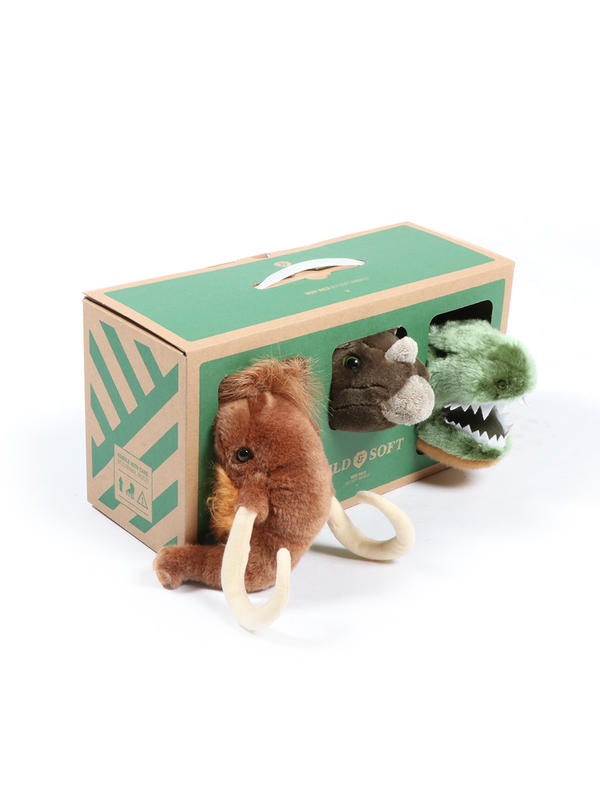 Mini têtes décoratives : Coffret Prehistoric - Wild & Soft