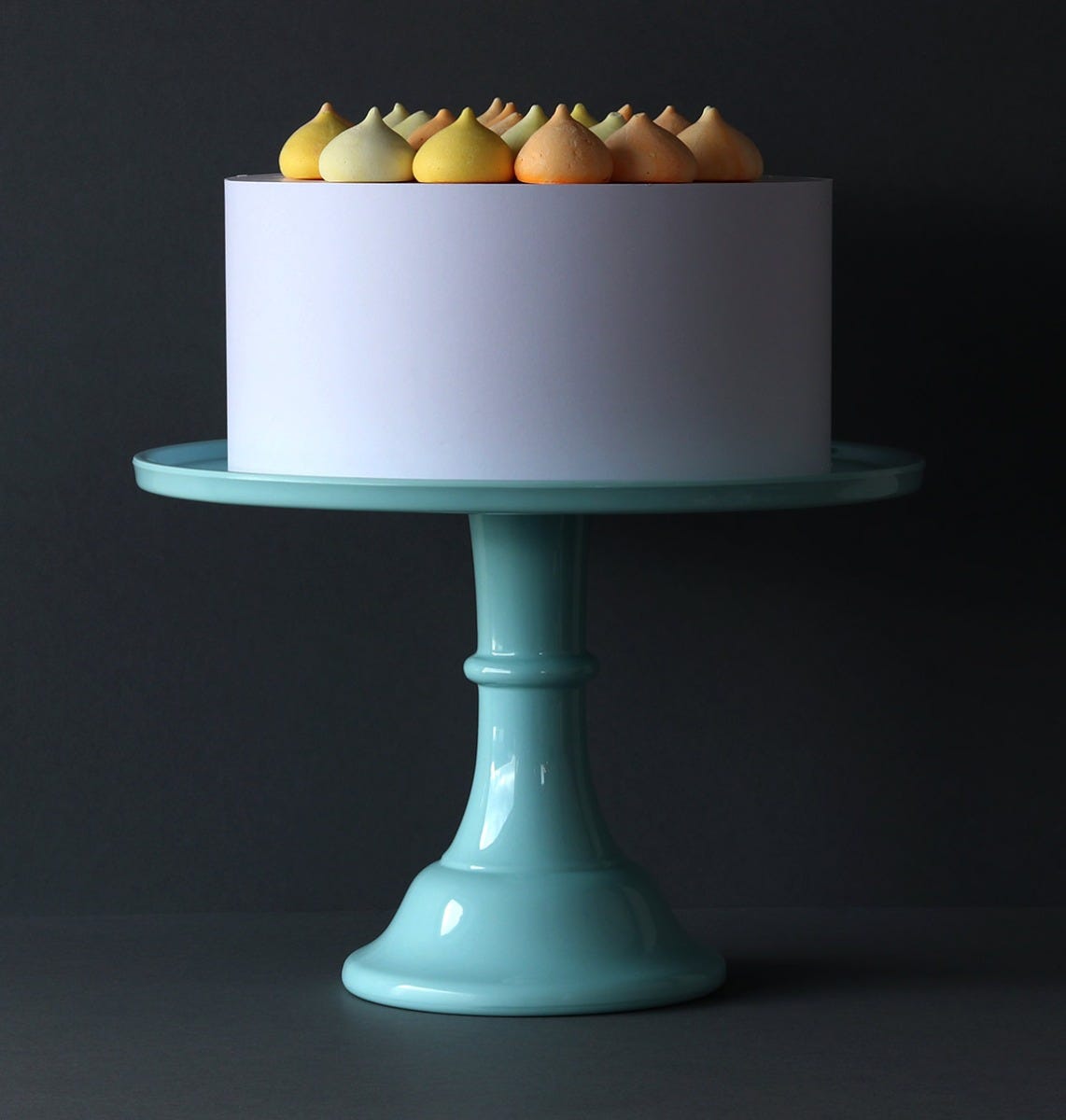 Présentoir à gâteau - grand format - bleu vintage – vue 2 – A Little Lovely Company