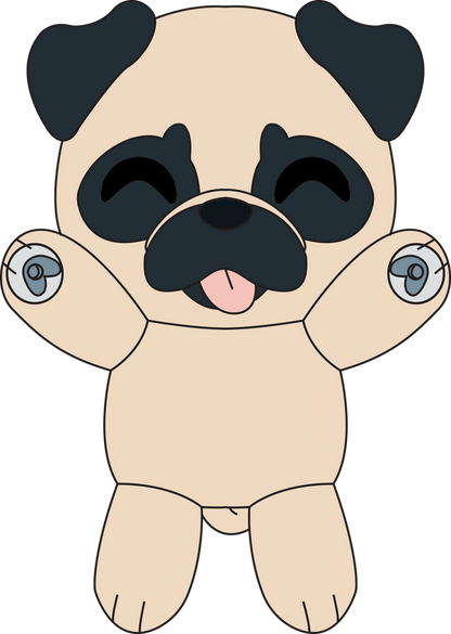 Pug Splatt Plush (9in)