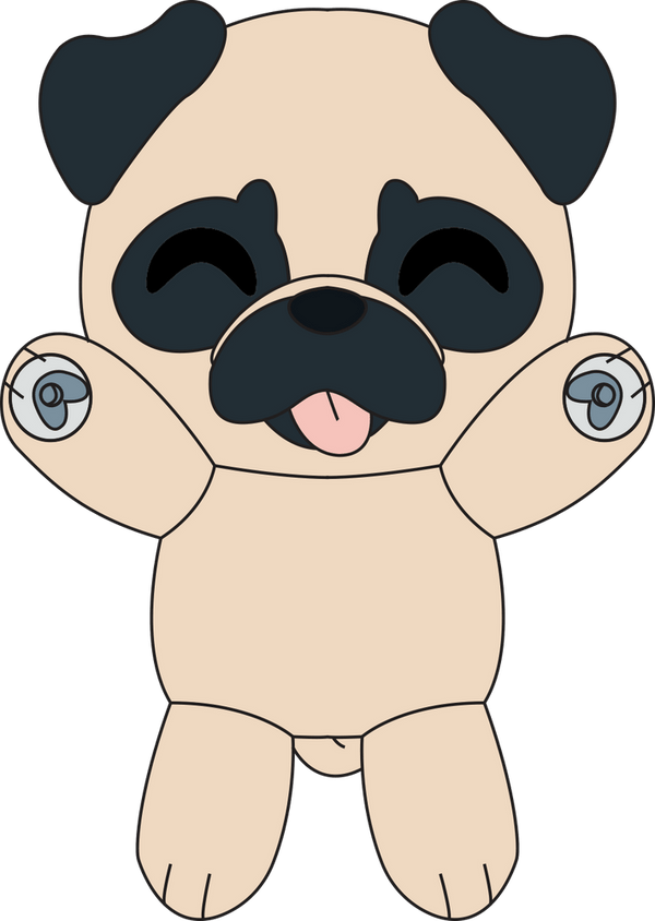 Pug Splatt Plush (9in)