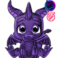 Figurine Spyro Purple Chrome