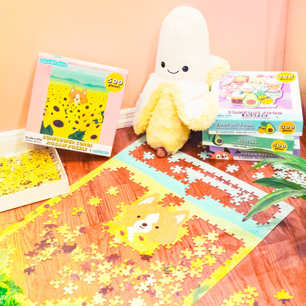 Sunflower Corgi Jigsaw Puzzle