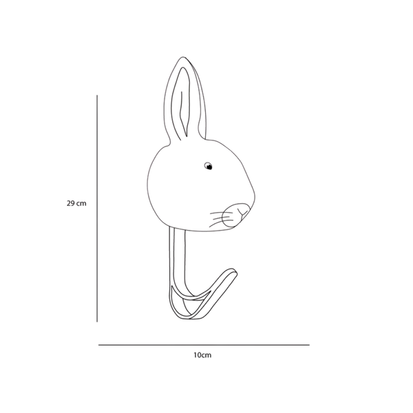 Porte-manteau peluche lapin - Wild & Soft