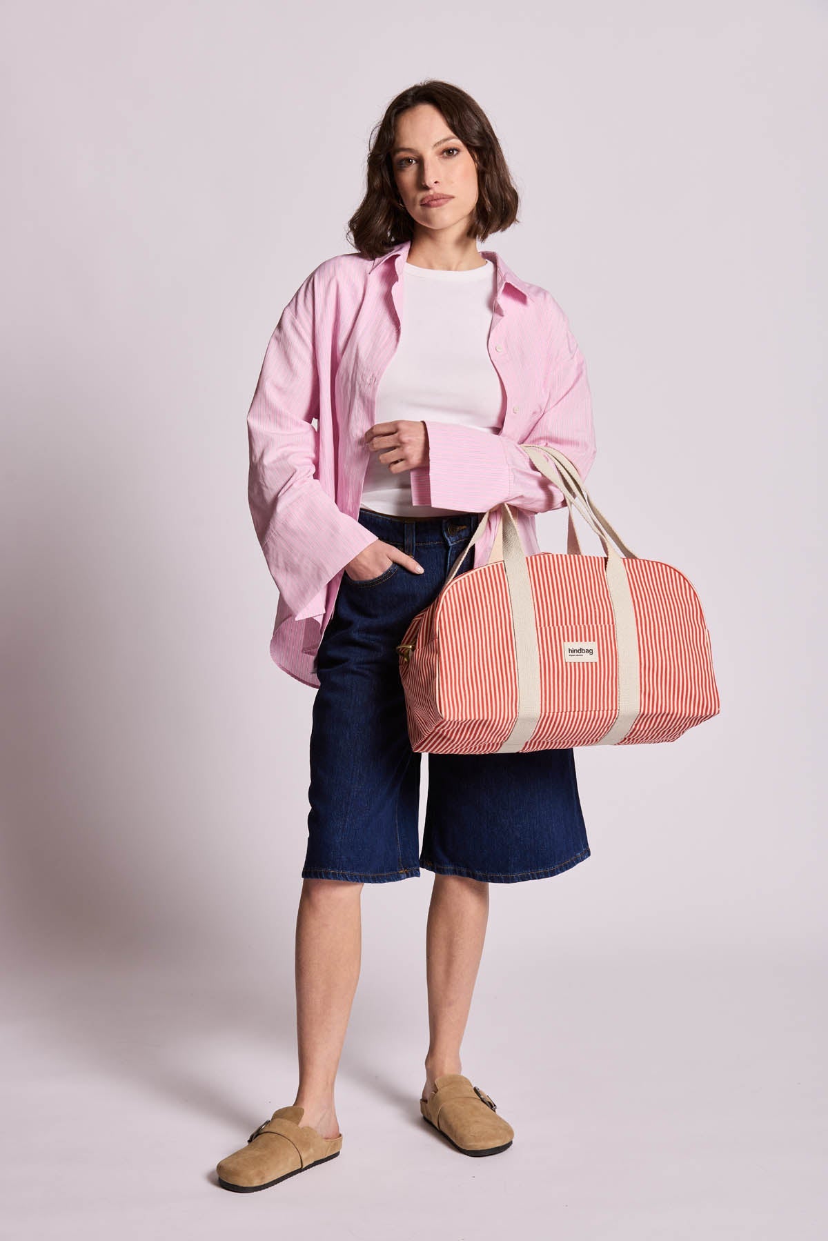 Sac bowling Charlie Rayures rouge