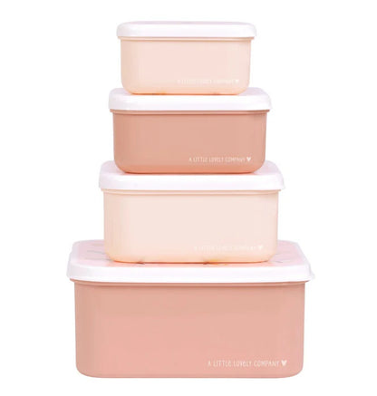 Pack de 4 Boîtes à Goûter et Déjeuner - Papillons