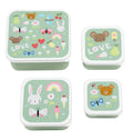 Lot de 4 boîtes repas et goûter - Joy