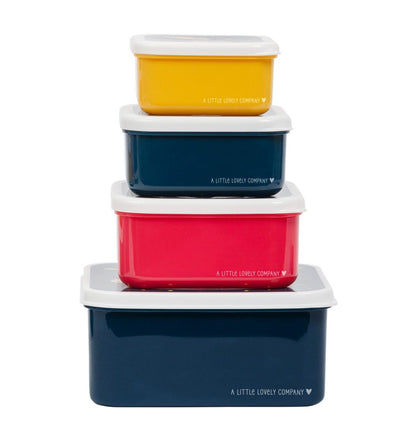 Lot de 4 boîtes repas et goûter - Espace – vue 5 – A Little Lovely Company