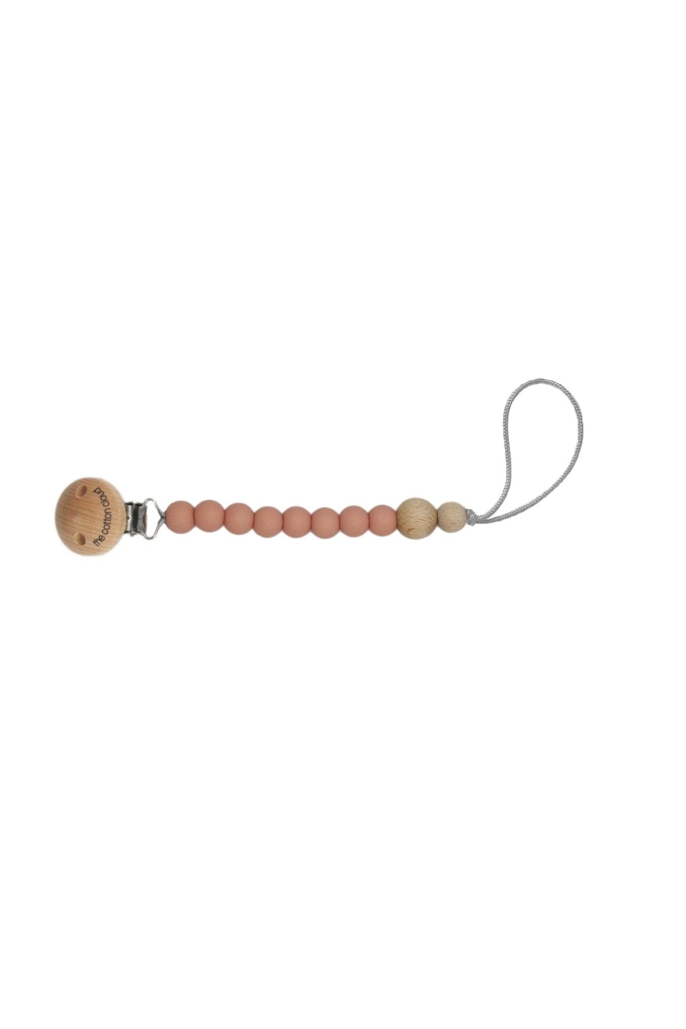 Schnullerkette Round aus Silikon Blush