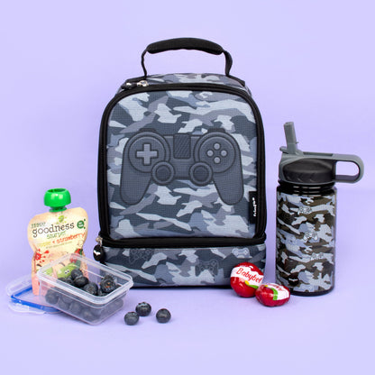 Acier inoxydable Gourde avec paille 350ml – Game Pad Camo