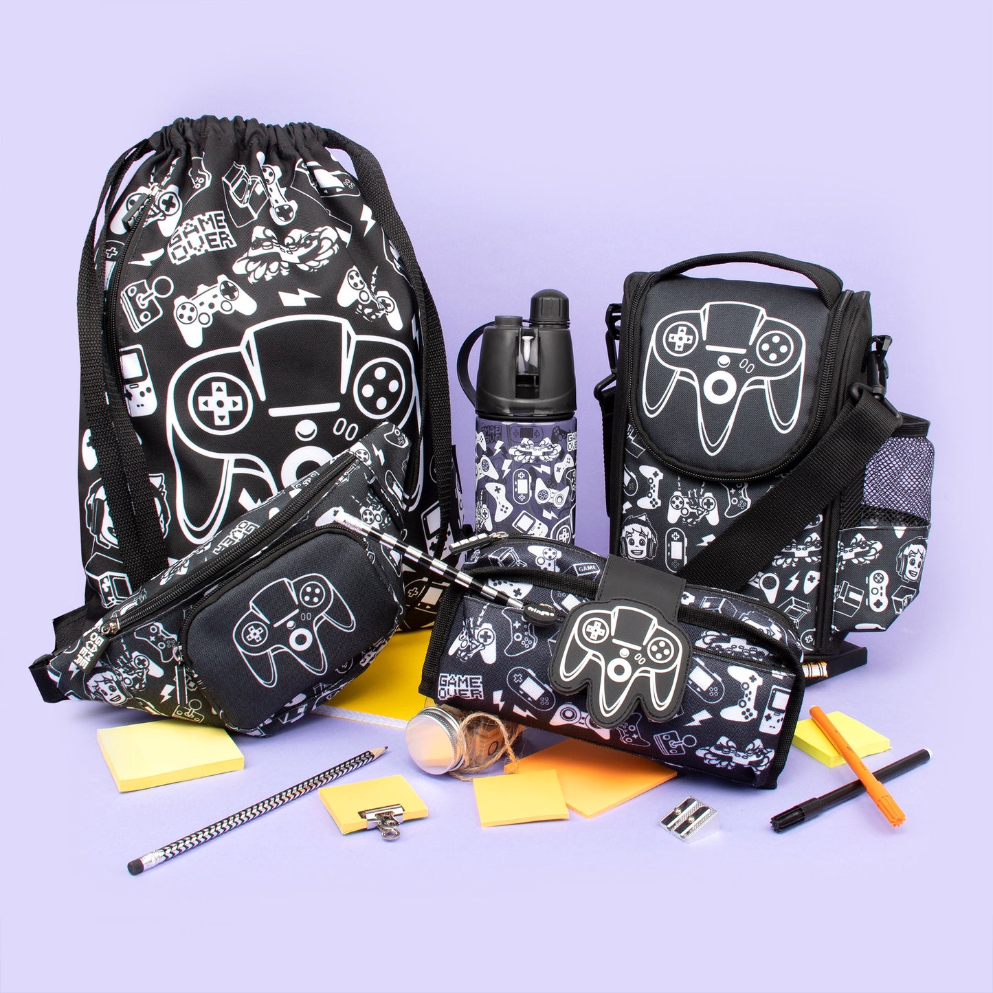 Trousse scolaire avec patch en silicone – Game On