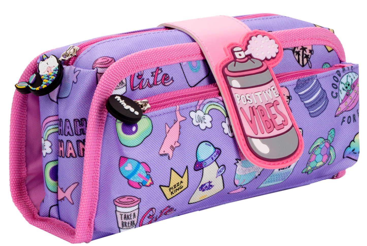 Trousse scolaire – Silicone Patch Positive Vibesl