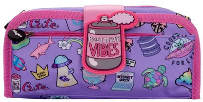 Trousse scolaire – Silicone Patch Positive Vibesl