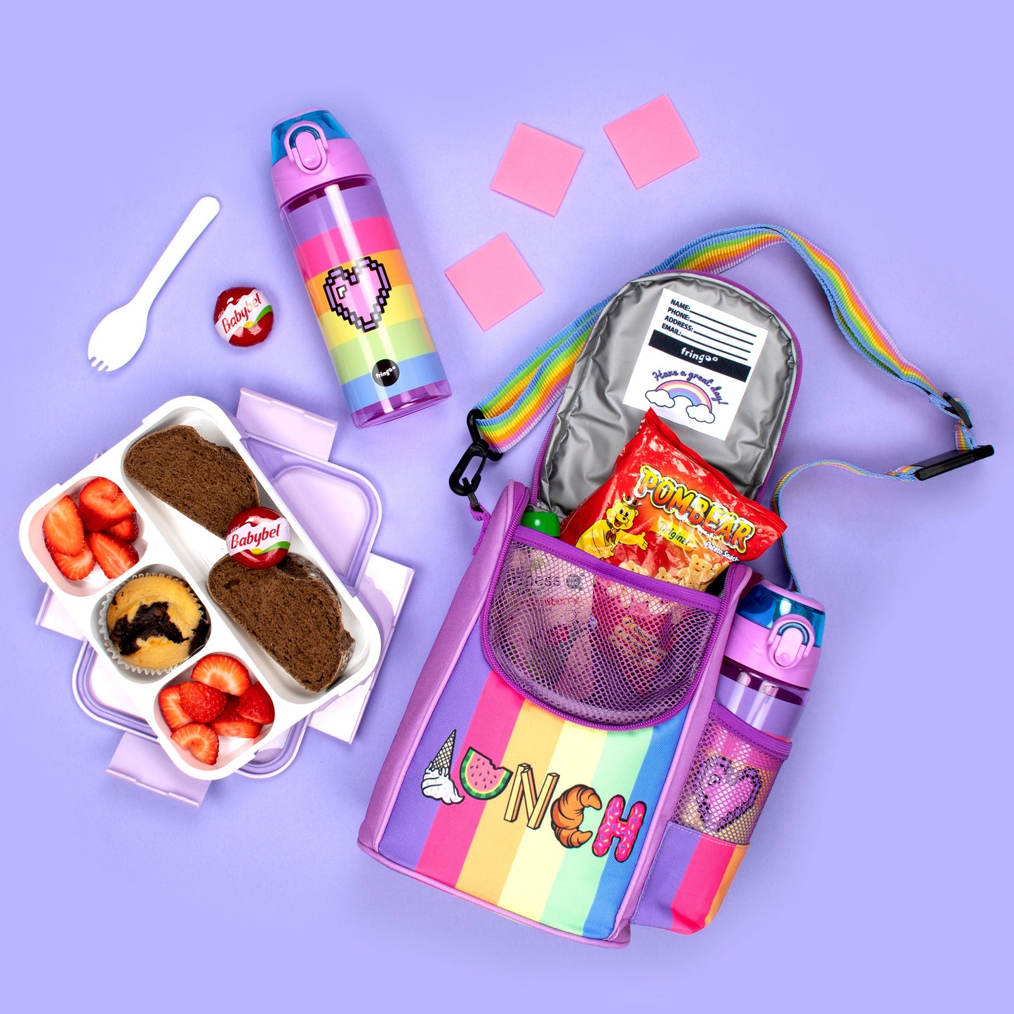 Straw Water Bottle - Pixel Heart