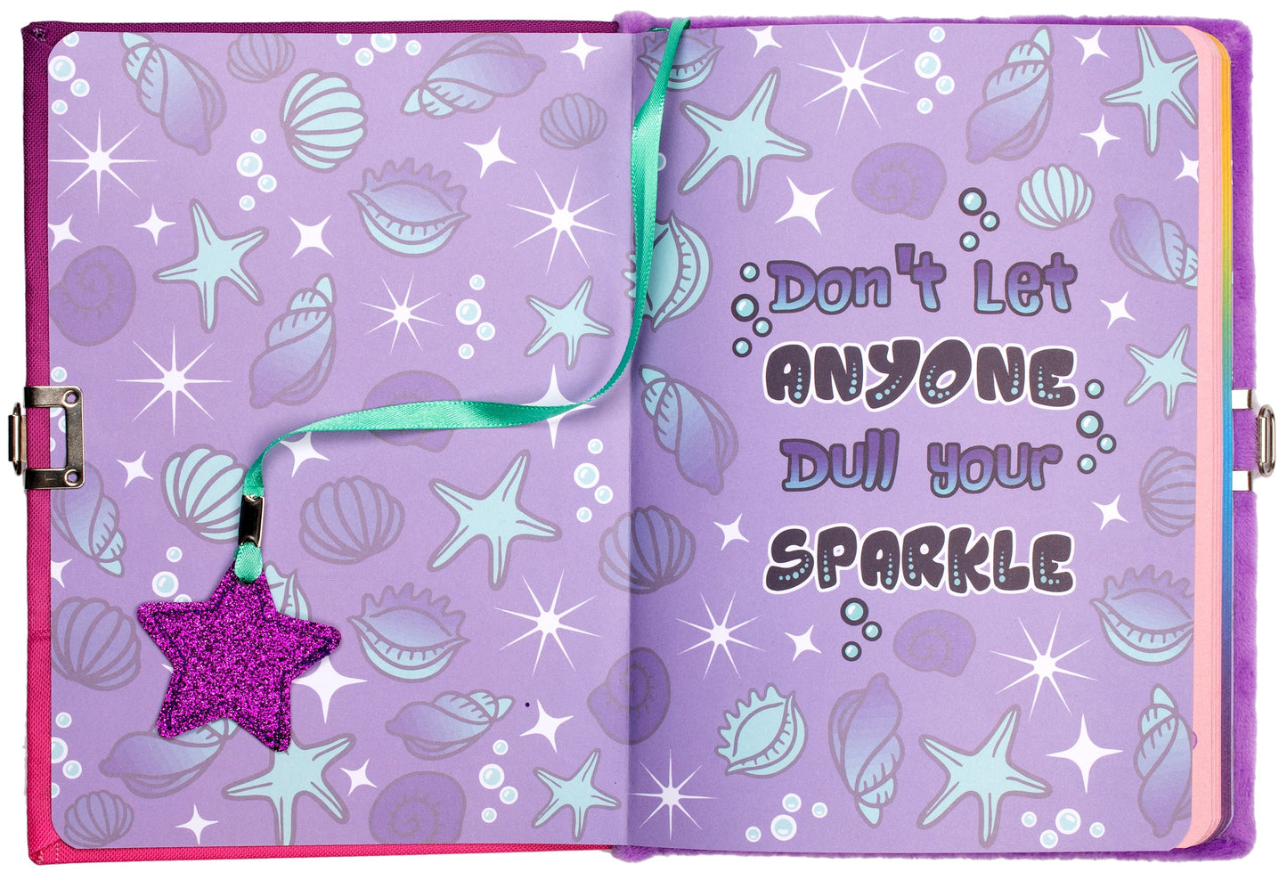 Journal secret pailleté – pailleté – sirène