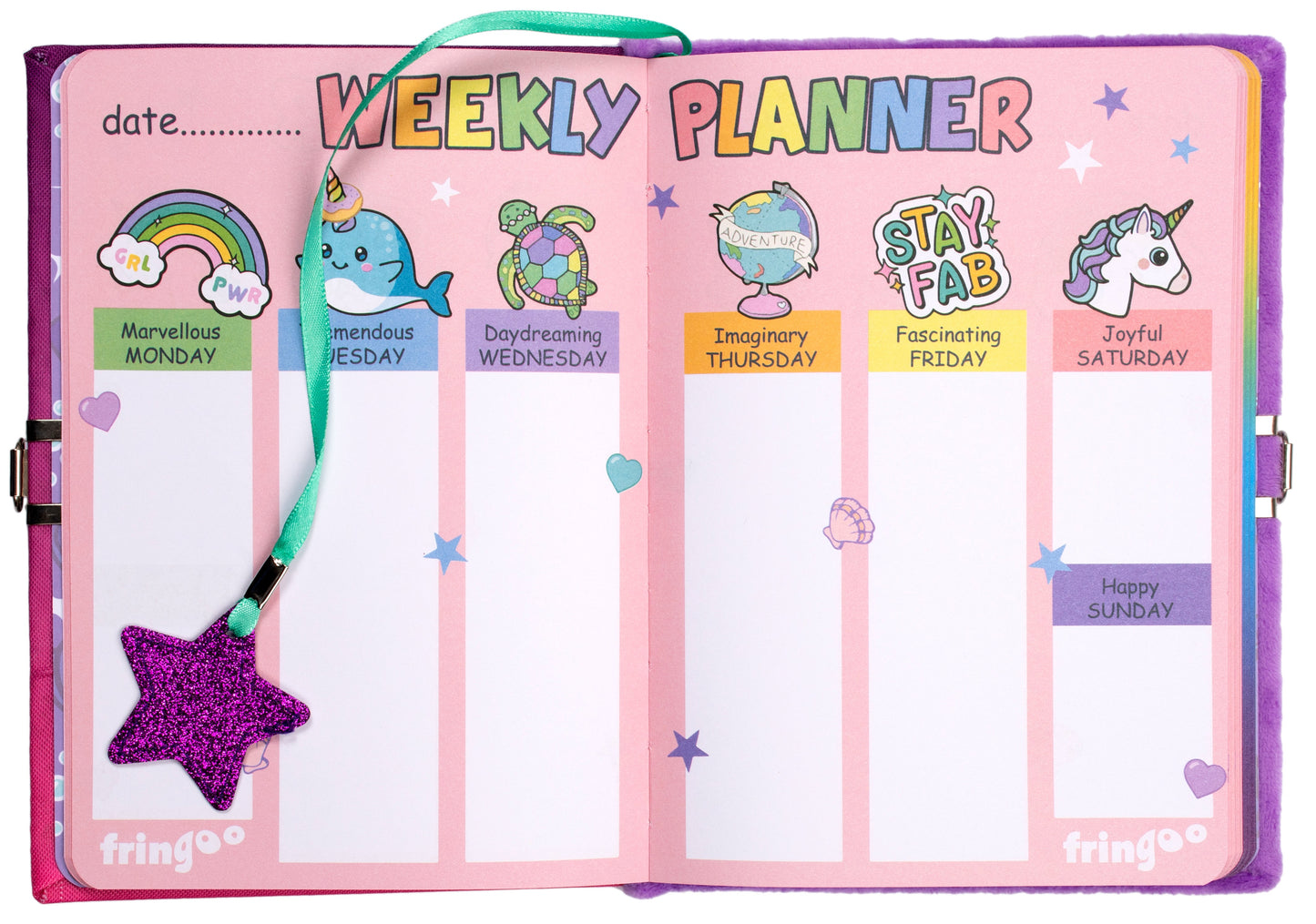 Journal secret pailleté – pailleté – sirène