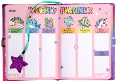 Journal secret pailleté – pailleté – sirène