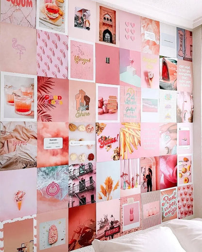 Set of 50 photos - PINK ISLAND