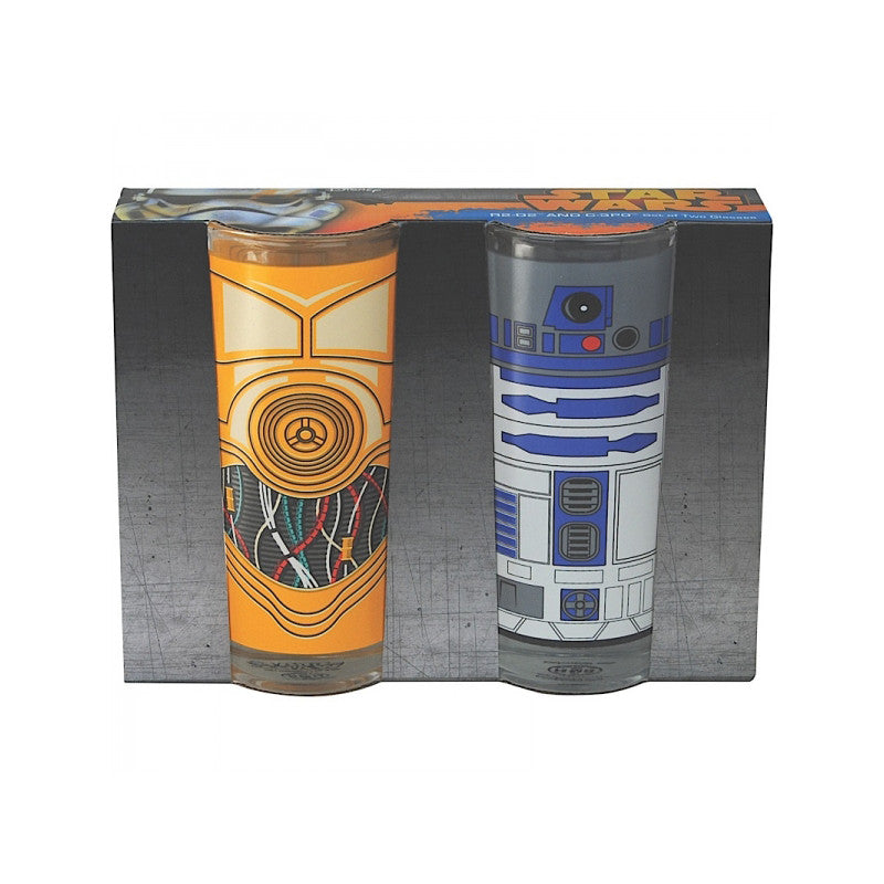 Lot de 2 Verres Star Wars - R2-D2 et C-3PO