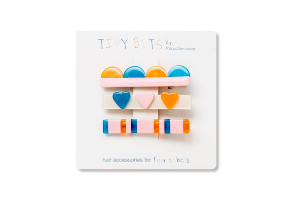 Haarspangen 3-Set Retro