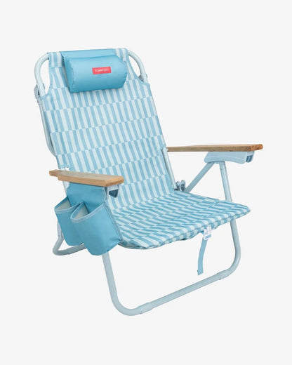 Blue folding beach chair - ODIN