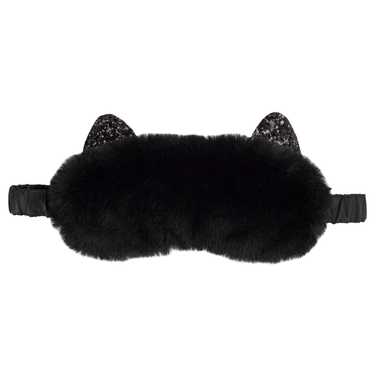 Masque de sommeil – en peluche chat – chat noir