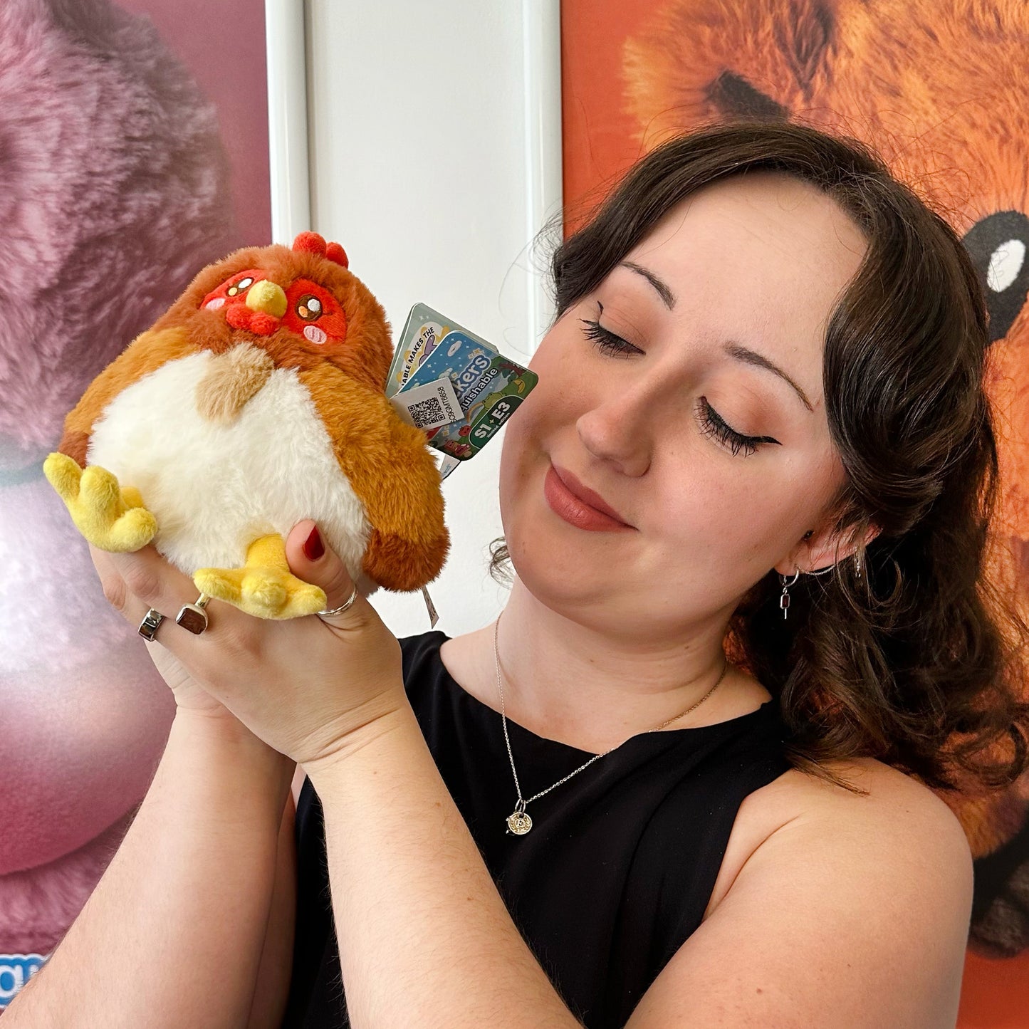 Peluche Snacker Squishable – Poule S1E3