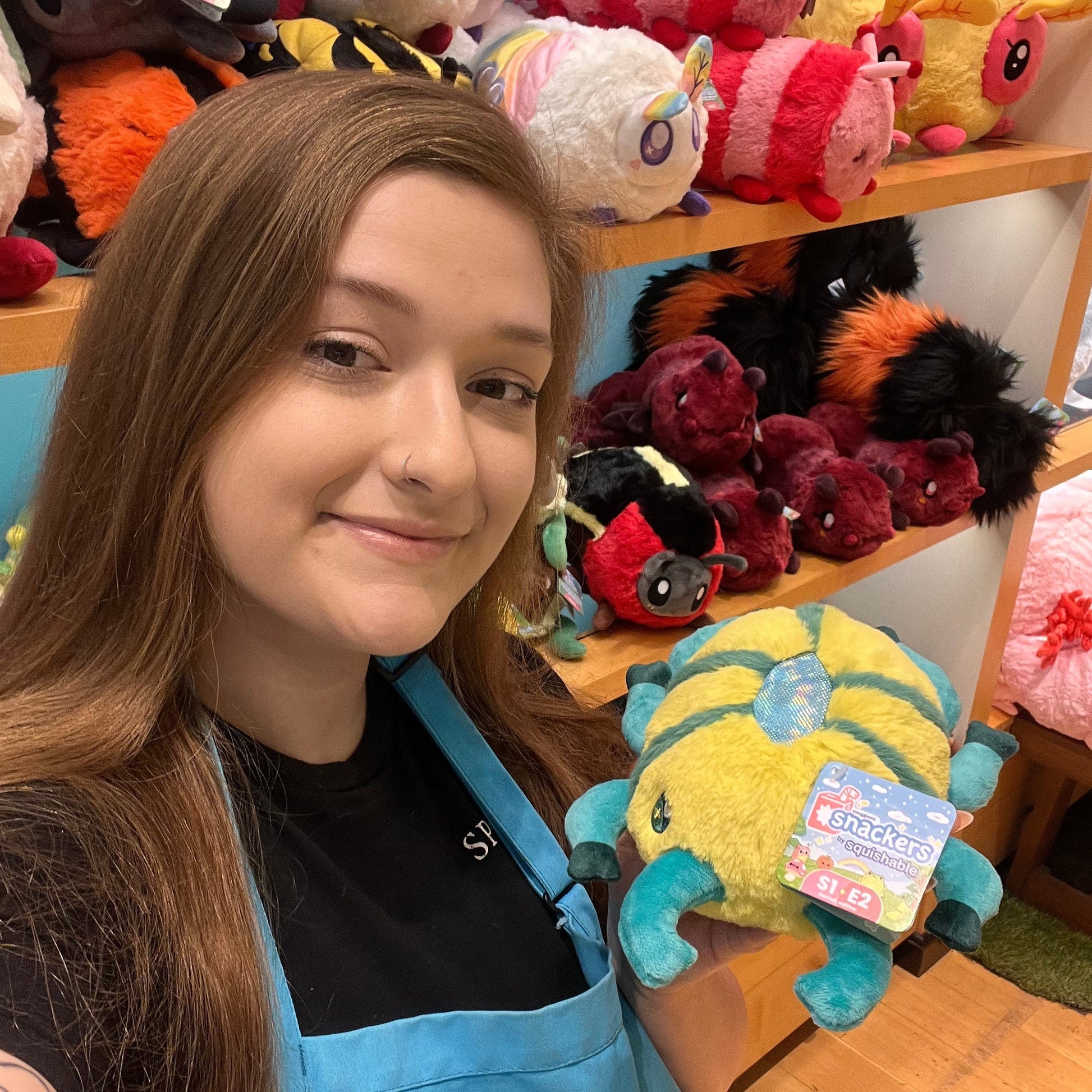 Peluche Snacker Squishable – Lucane Vert S1E2