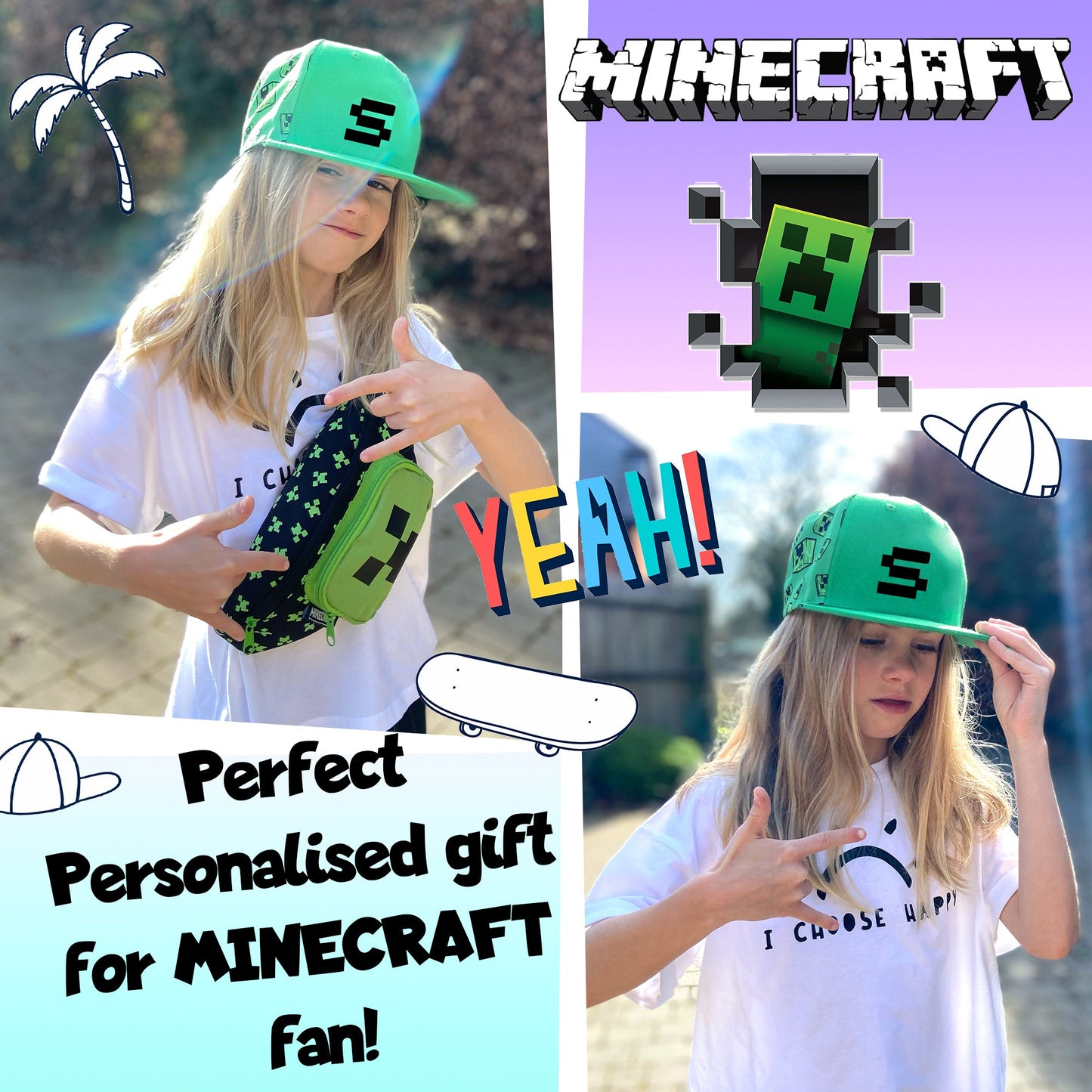 Casquette enfant – Minecraft Baseball Cap