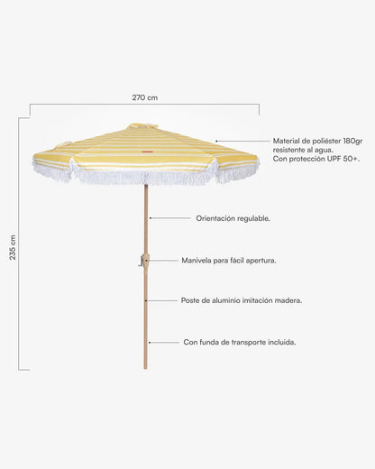 Sombrilla exterior amarilla - DORIA