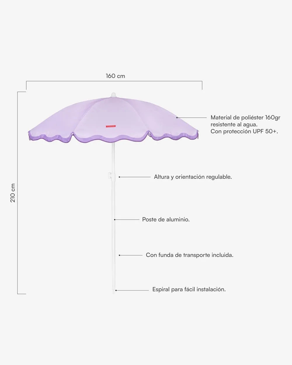 Purple Outdoor Umbrella - WANDER