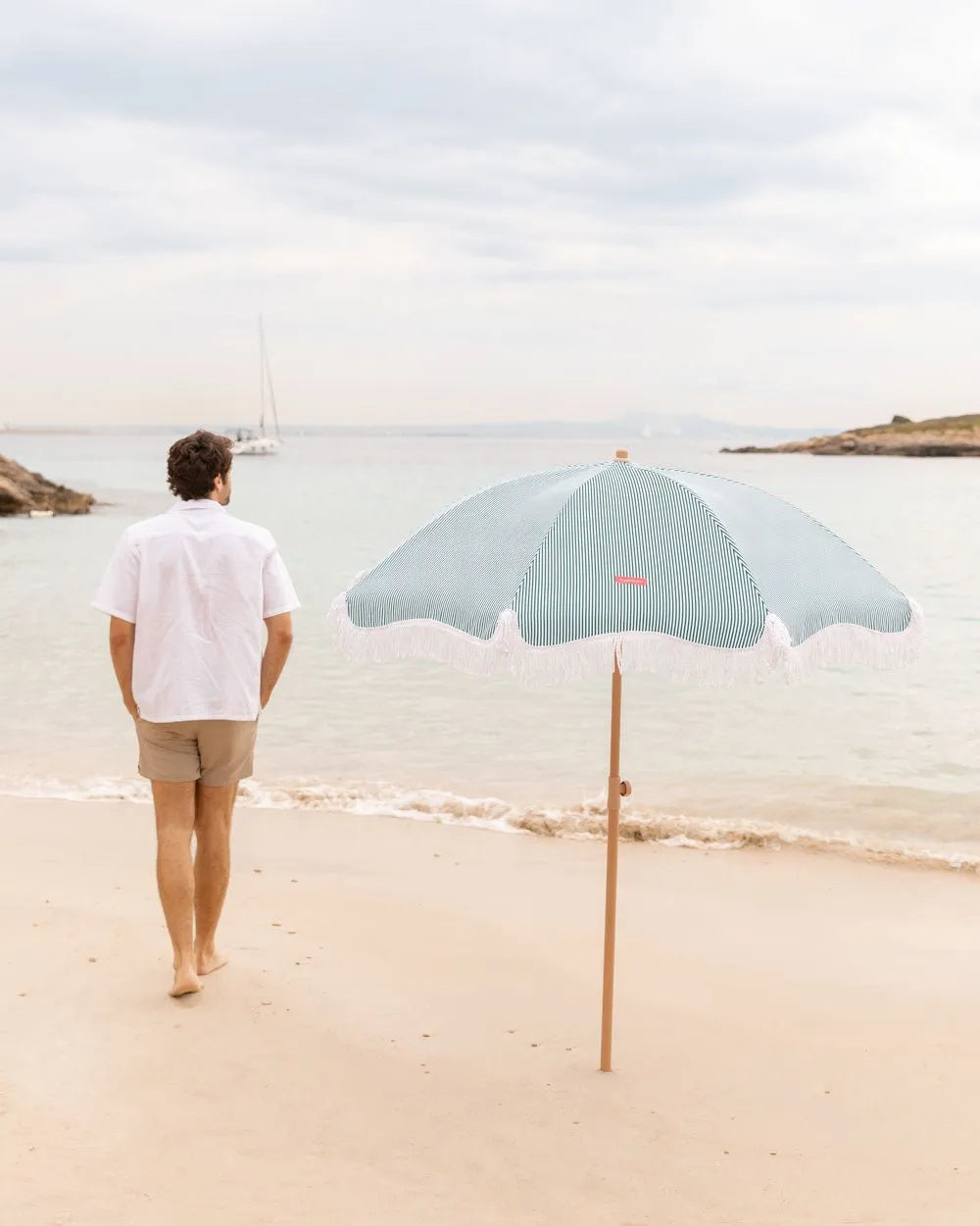 Outdoor green parasol - MARION