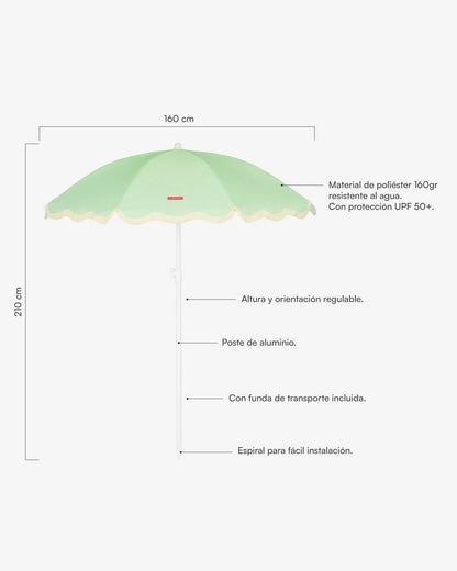 Sombrilla exterior verde - WANDER