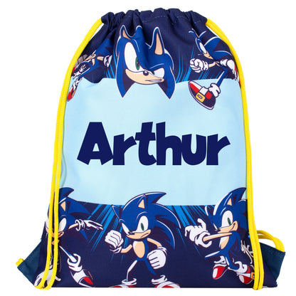 Sac à cordon – Official Sonic the Hedgehog PE sac à cordon, with your child's full name.